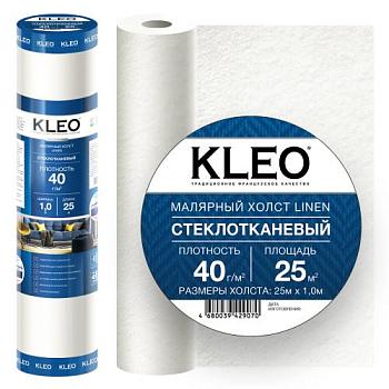 Стеклохолст малярный KLEO LINEN 40 1х50 м 40г/м2; KLEO (рул)