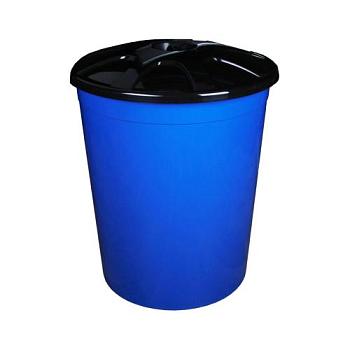 Бак пластик 225 л универсальный с крышкой синий; М4670