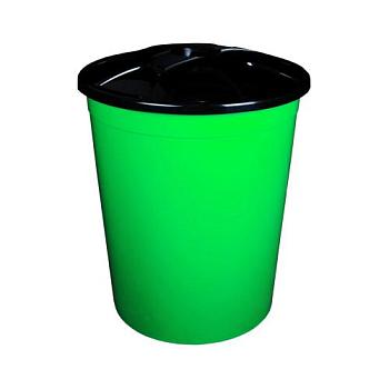 Бак пластик 225 л универсальный с крышкой зеленый; М4671