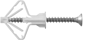 Дюбель для гипсокартона Бабочка 8х28 с сам 3,5х40 6 шт пакет