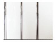 Панель ПВХ 3-х секционная Белая с серебром 240х2950х8мм;