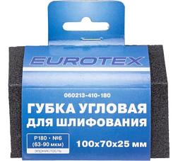 Губка для шлифования угловая Р180 100x70x25 мм; EUROTEX, 060213-410-180